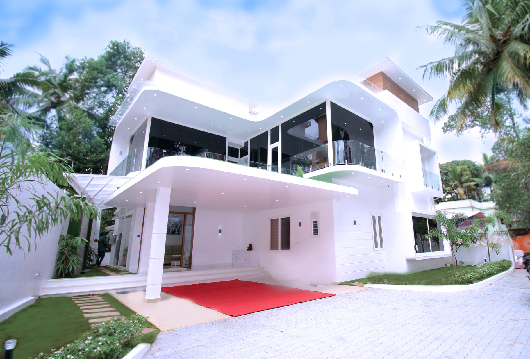 A Residential G+2 house at Nemam,kerala.